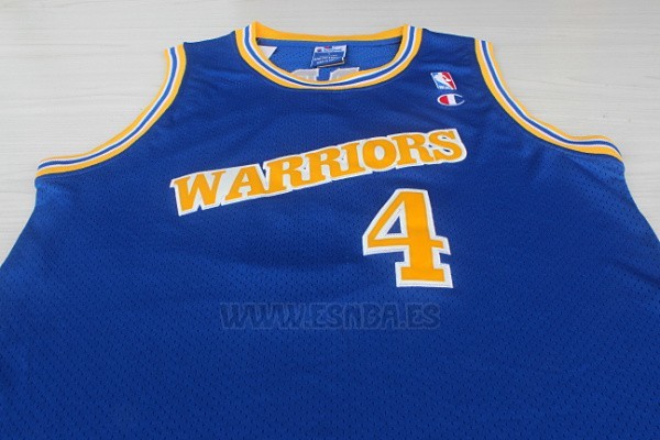 Camiseta Golden State Warriors Chris Webber #4 Retro Azul